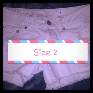 Sz 2 American Eagle cut off shorts